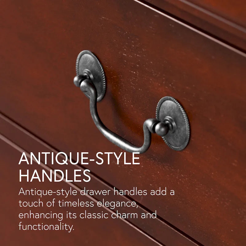 Traditional Solid Wood 6-Drawer Dresser
