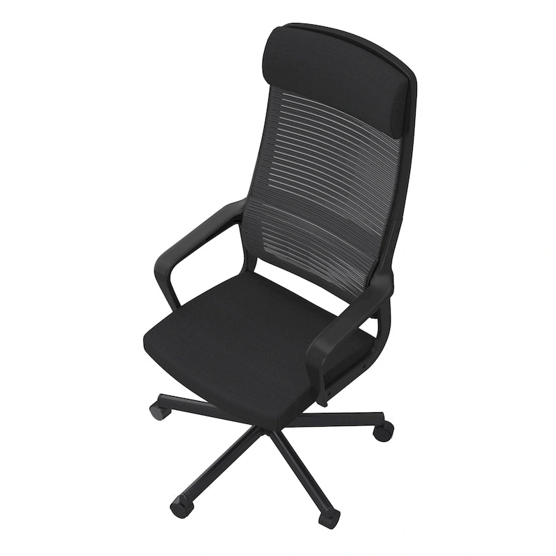 Contemporary Fabric Height Adjustable Ergonomic Swivel Desk Chair