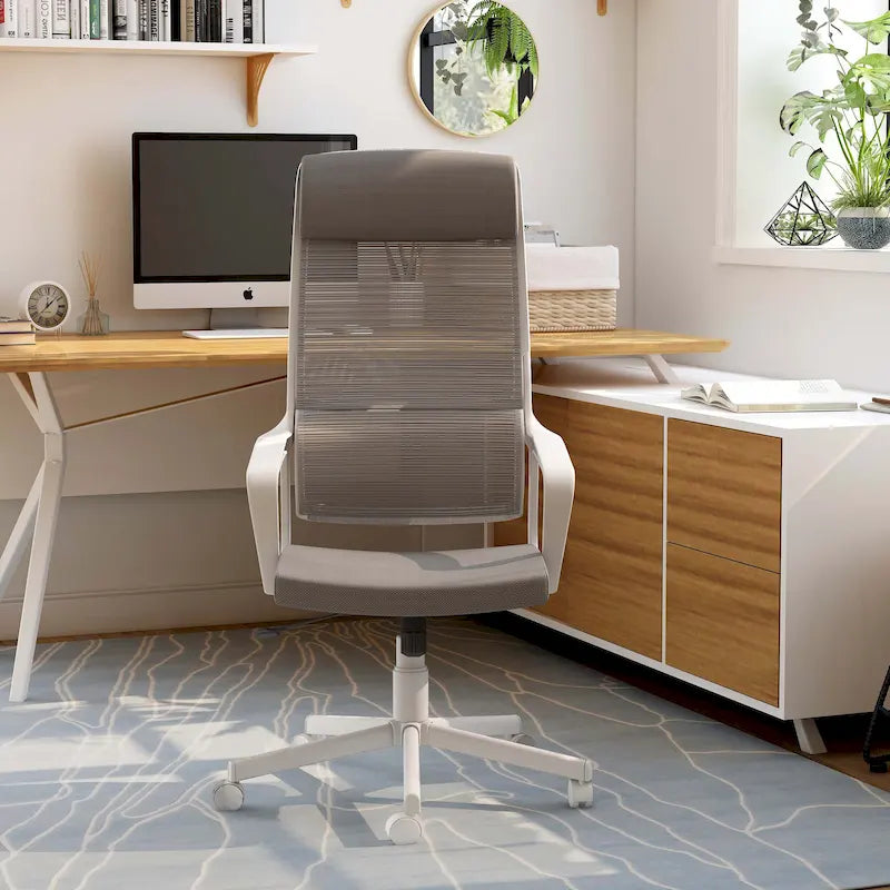 Contemporary Fabric Height Adjustable Ergonomic Swivel Desk Chair