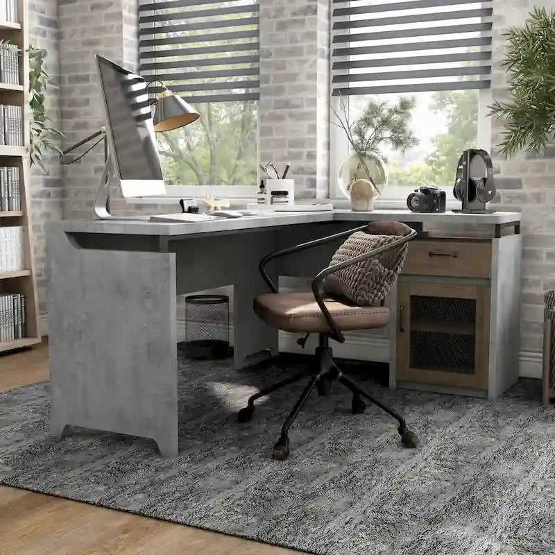 Urban 63-inch Multi-storage L-shape Desk