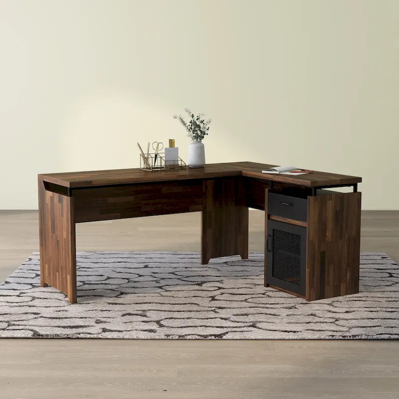 Urban 63-inch Multi-storage L-shape Desk