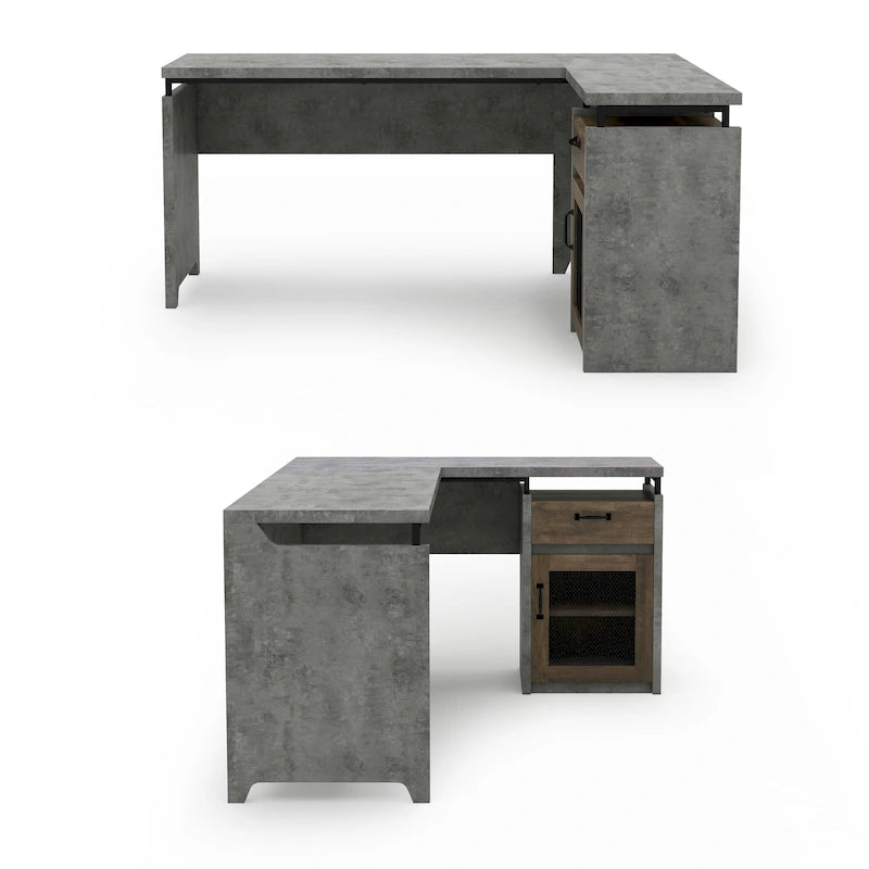 Urban 63-inch Multi-storage L-shape Desk
