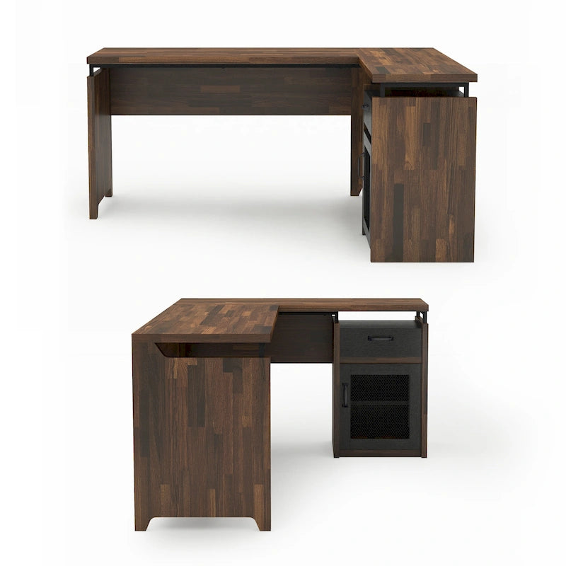 Urban 63-inch Multi-storage L-shape Desk