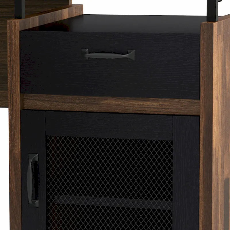 Urban 63-inch Multi-storage L-shape Desk
