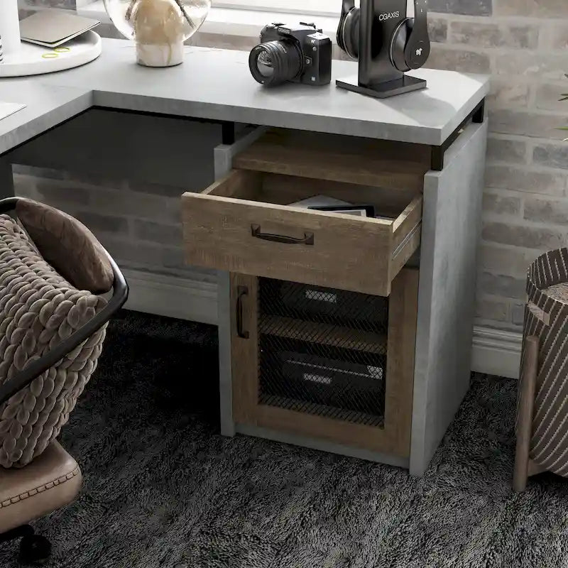 Urban 63-inch Multi-storage L-shape Desk