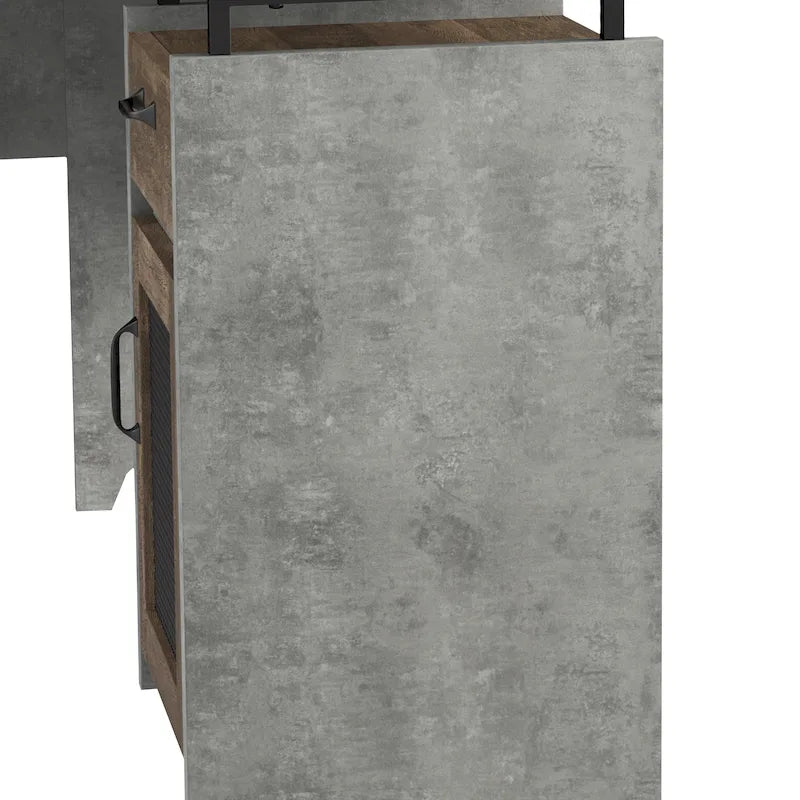 Urban 63-inch Multi-storage L-shape Desk