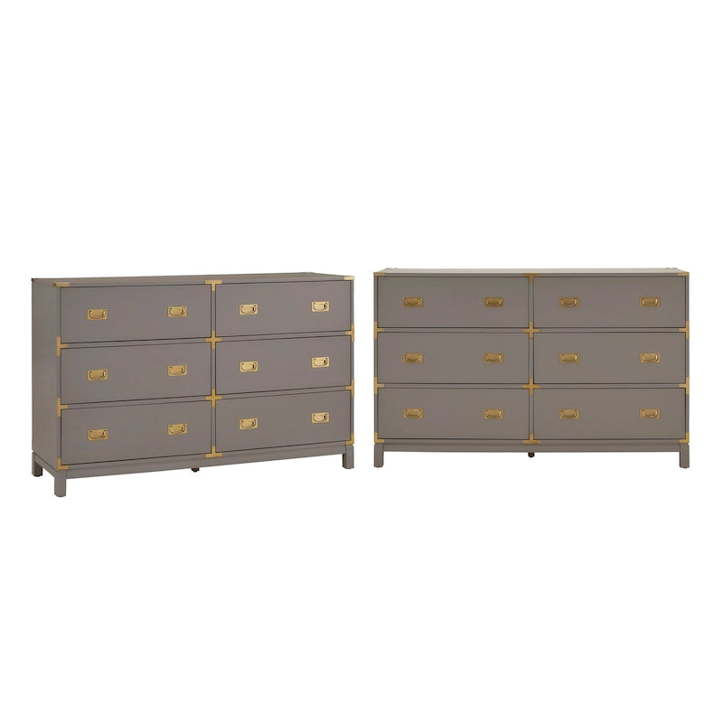Gold Accent Campaign Dresser