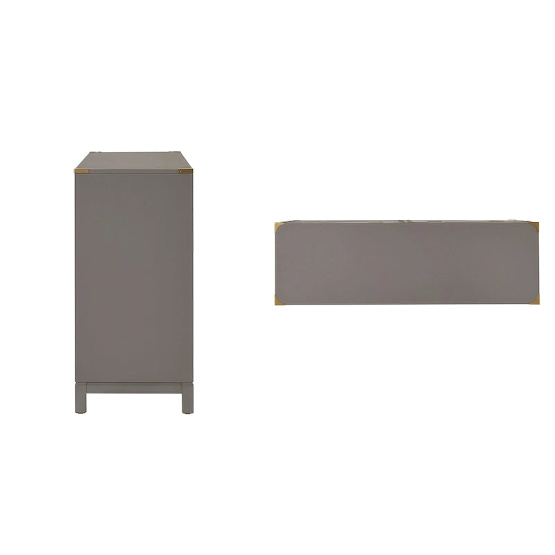 Gold Accent Campaign Dresser
