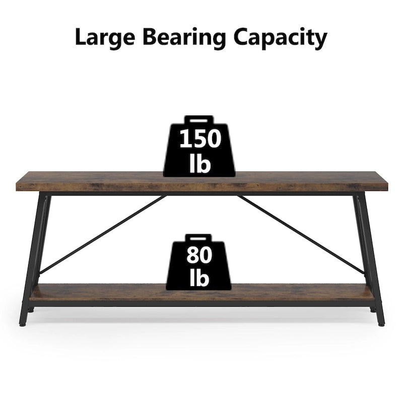 70.9-Inch Extra Long Wood Console Sofa Table for Entryway