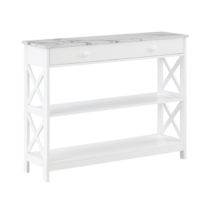 Oxford 1 Drawer Console Table with Shelves