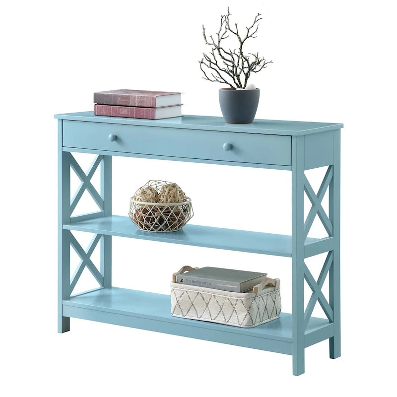 Oxford 1 Drawer Console Table with Shelves