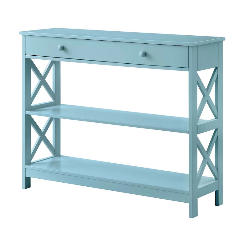 Oxford 1 Drawer Console Table with Shelves