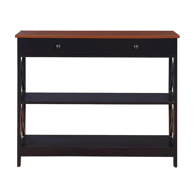 Oxford 1 Drawer Console Table with Shelves