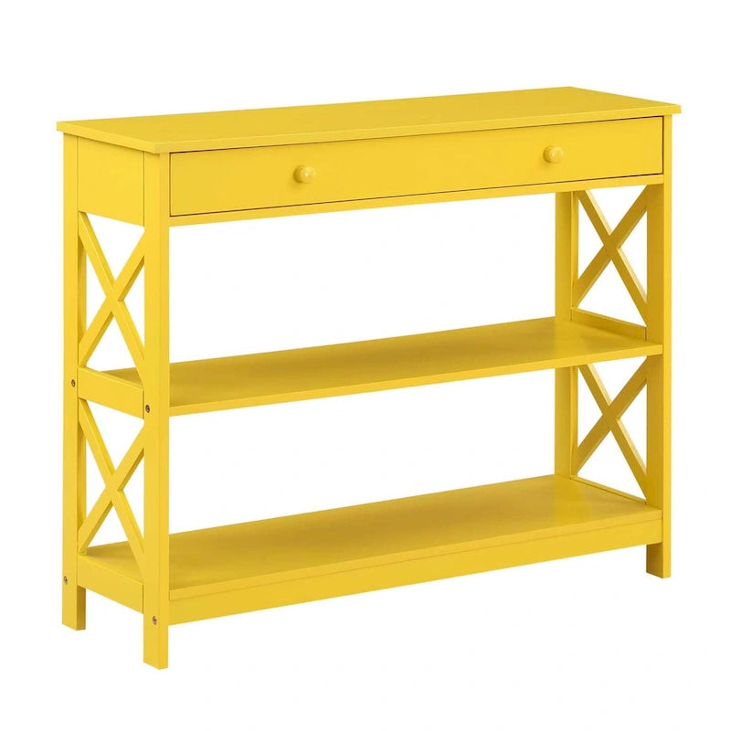 Oxford 1 Drawer Console Table with Shelves