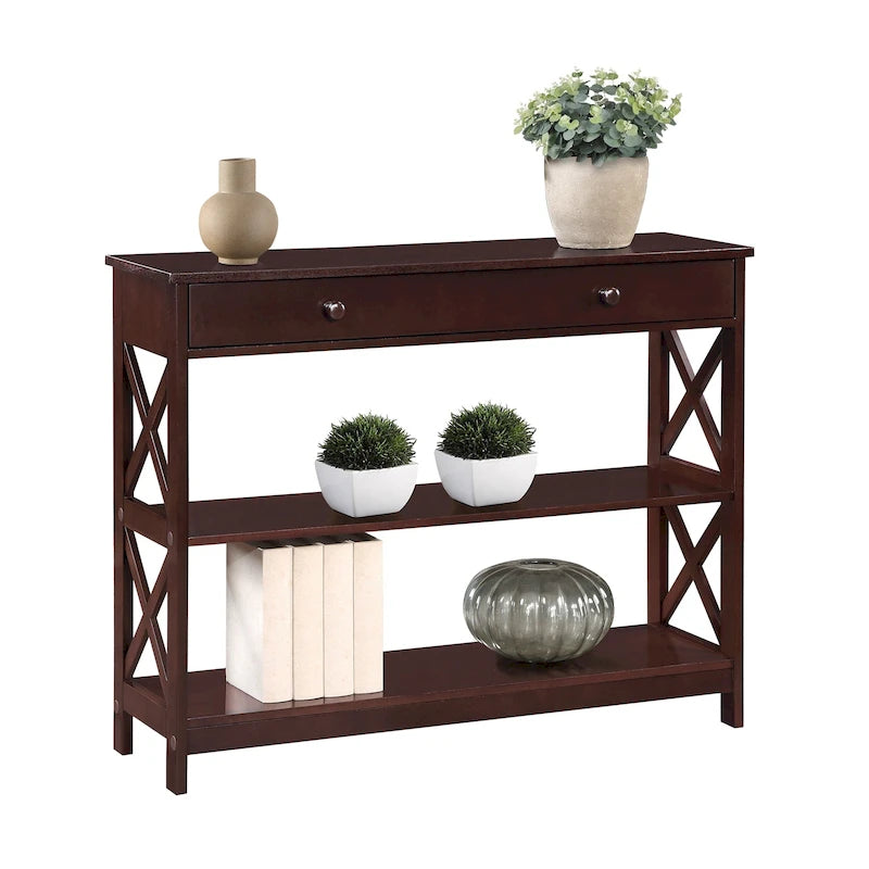 Oxford 1 Drawer Console Table with Shelves