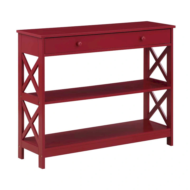 Oxford 1 Drawer Console Table with Shelves