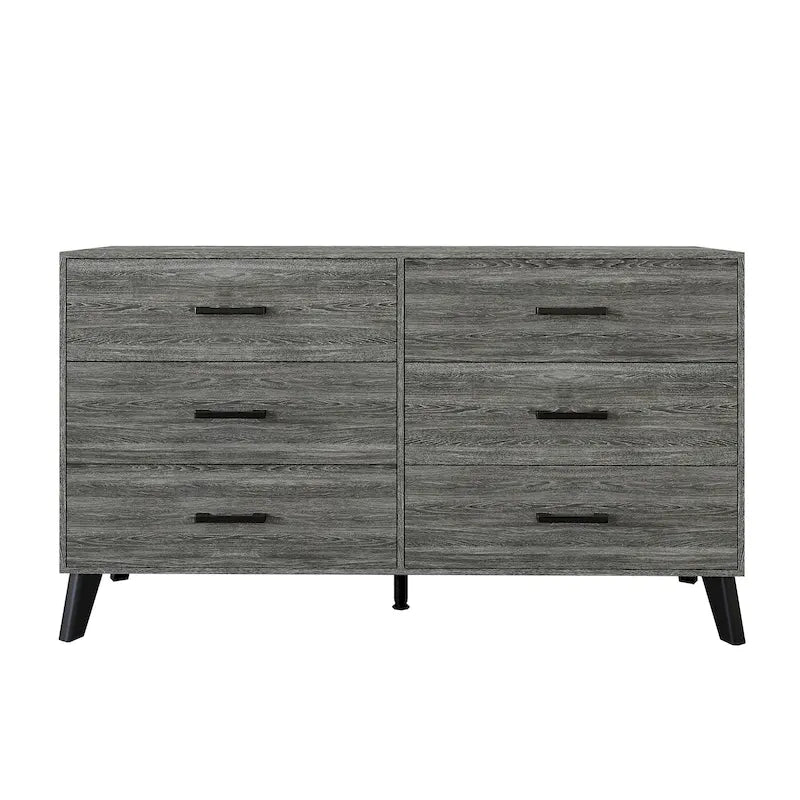 Classic Style 6-Drawers Wooden Dresser