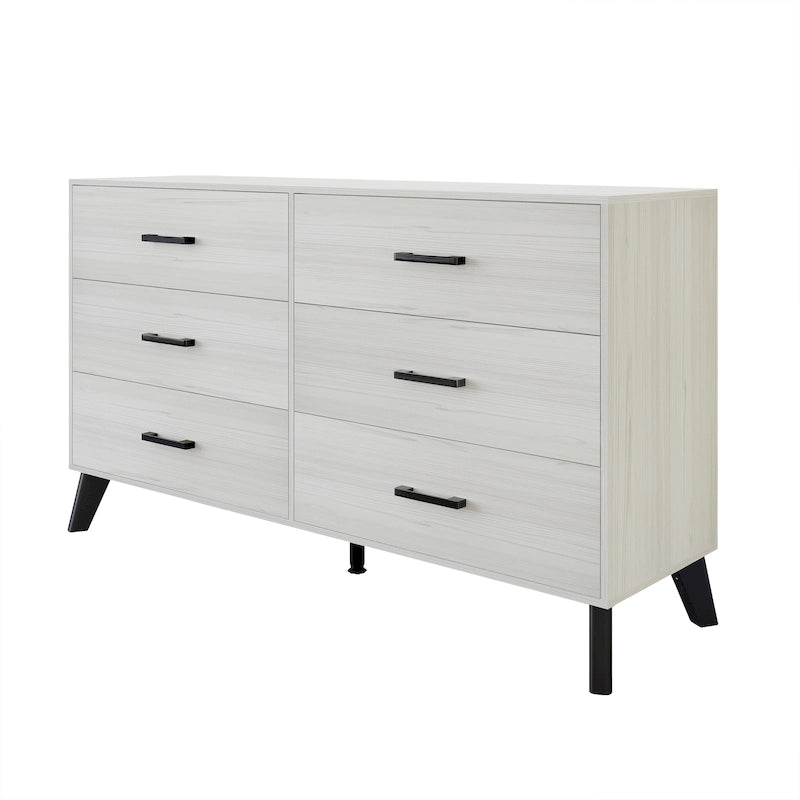 Classic Style 6-Drawers Wooden Dresser