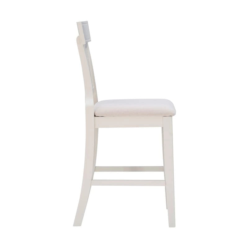 Handwoven Rattan Farmhouse Counter Stool