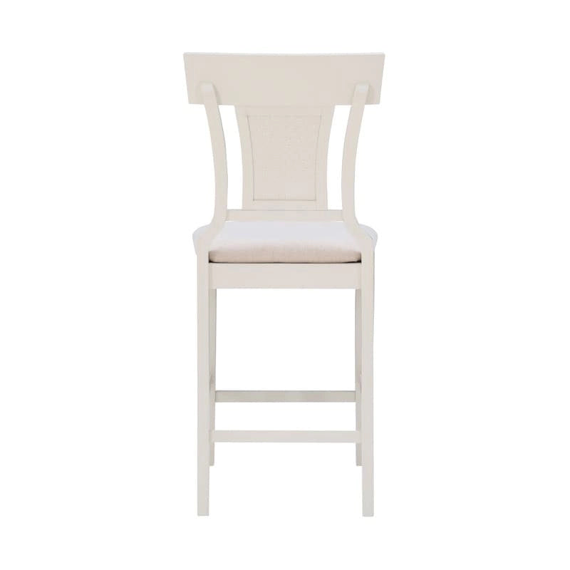 Handwoven Rattan Farmhouse Counter Stool