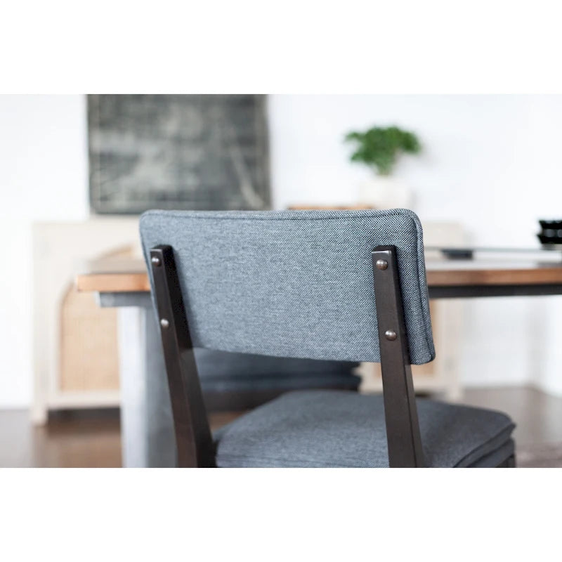 Solid Wood Upholstered Dining Chairs (Set of 2)