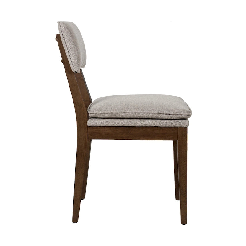 Solid Wood Upholstered Dining Chairs (Set of 2)