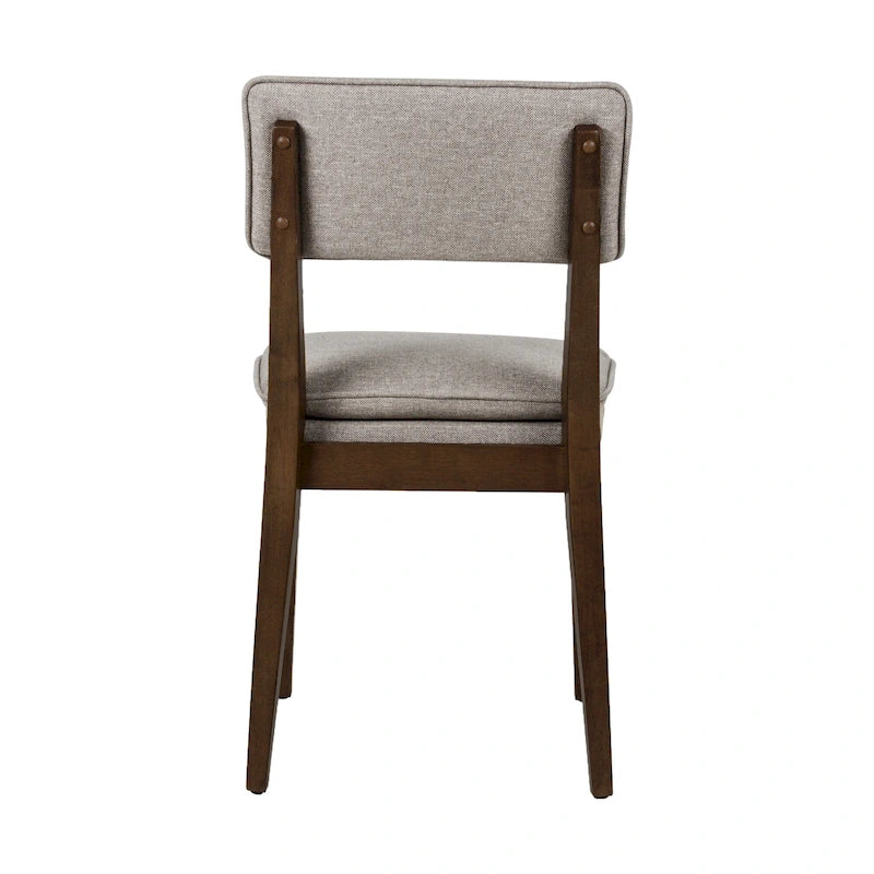 Solid Wood Upholstered Dining Chairs (Set of 2)