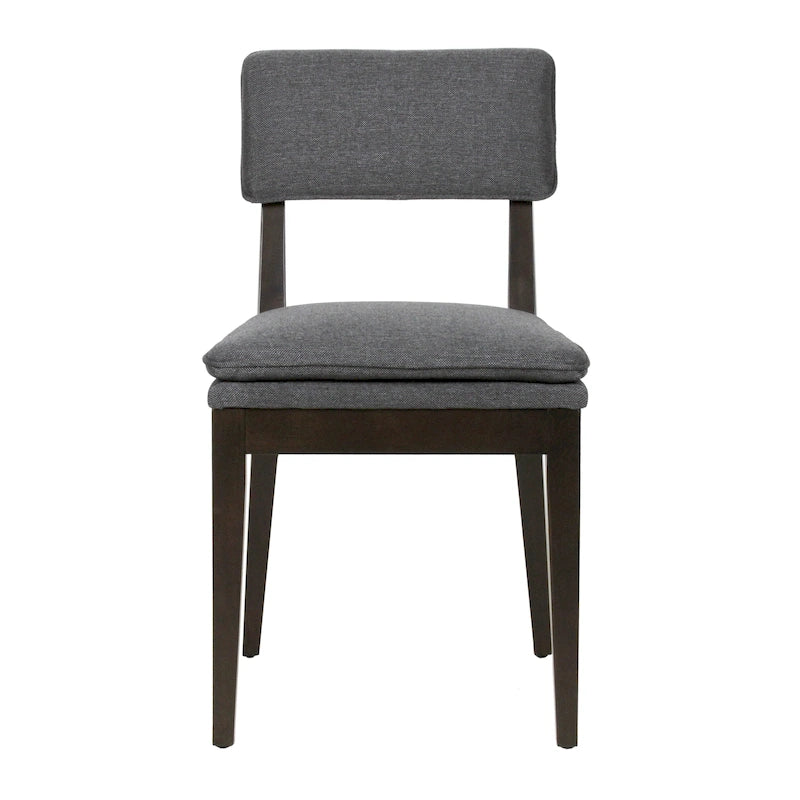 Solid Wood Upholstered Dining Chairs (Set of 2)