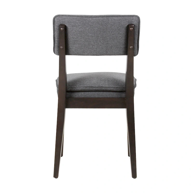 Solid Wood Upholstered Dining Chairs (Set of 2)