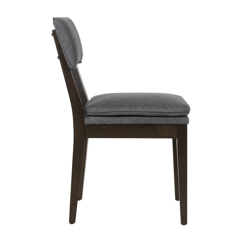 Solid Wood Upholstered Dining Chairs (Set of 2)