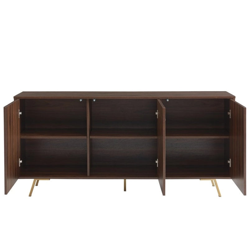 63 W Wood Buffets and Sideboards Storage Cabinet