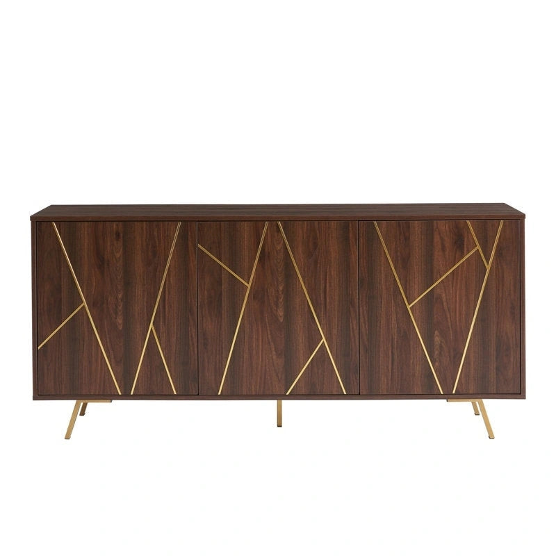 63 W Wood Buffets and Sideboards Storage Cabinet