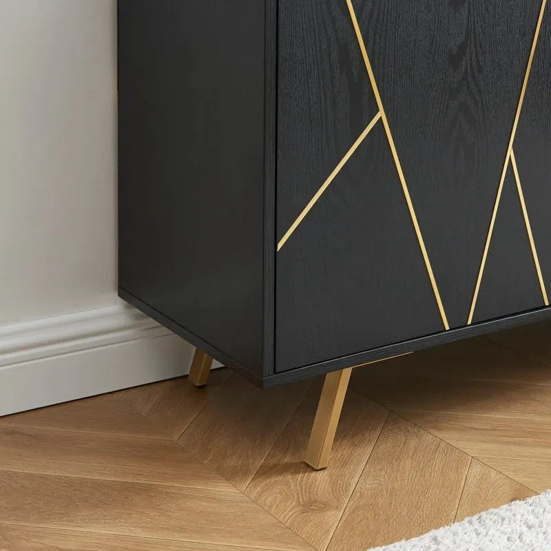 63 W Wood Buffets and Sideboards Storage Cabinet