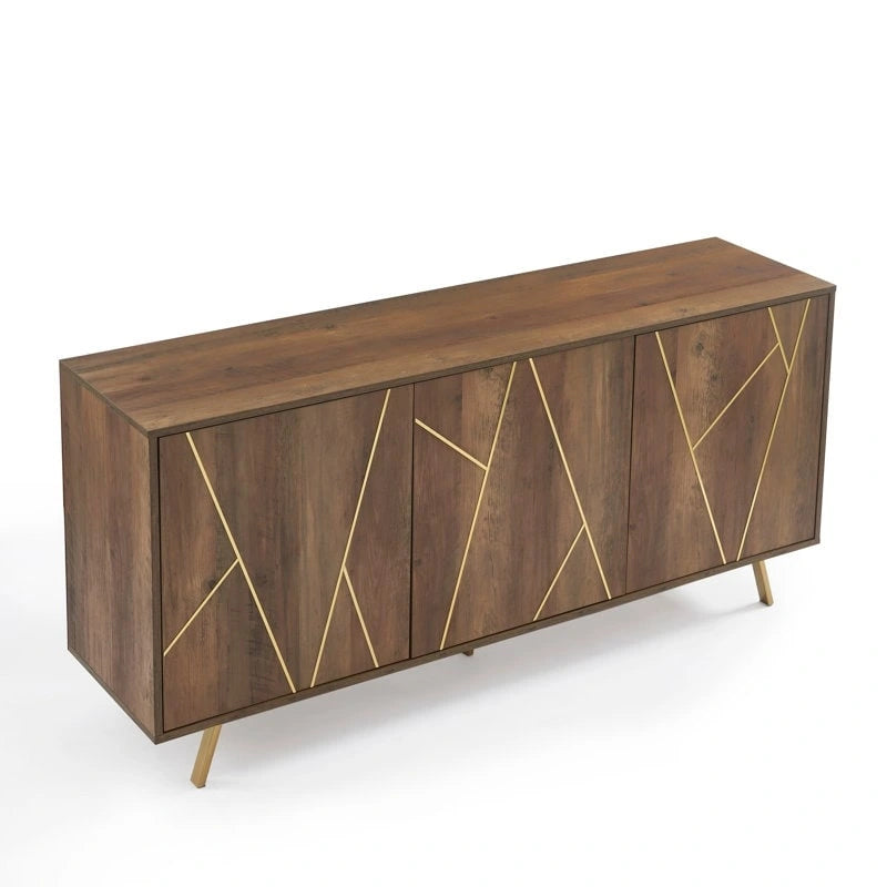 63 W Wood Buffets and Sideboards Storage Cabinet