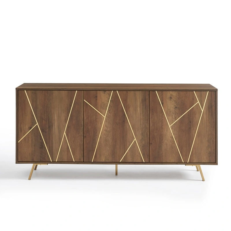 63 W Wood Buffets and Sideboards Storage Cabinet
