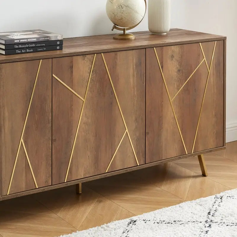 63 W Wood Buffets and Sideboards Storage Cabinet