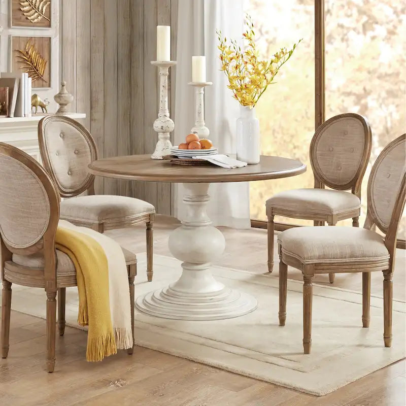 46" Round Pedestal Dining Table