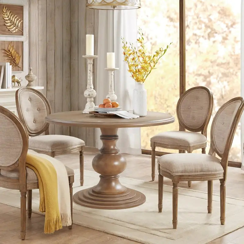 46" Round Pedestal Dining Table