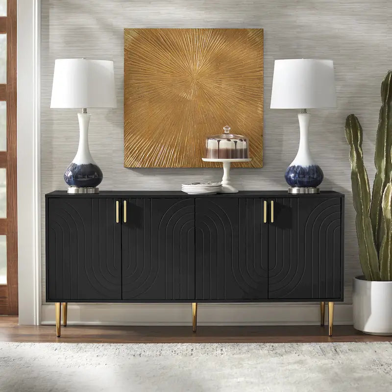 Mid-Century Four Door Sideboard/Buffet