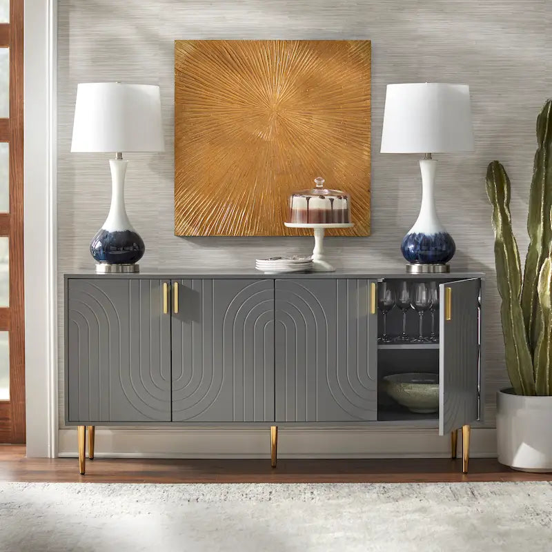 Mid-Century Four Door Sideboard/Buffet