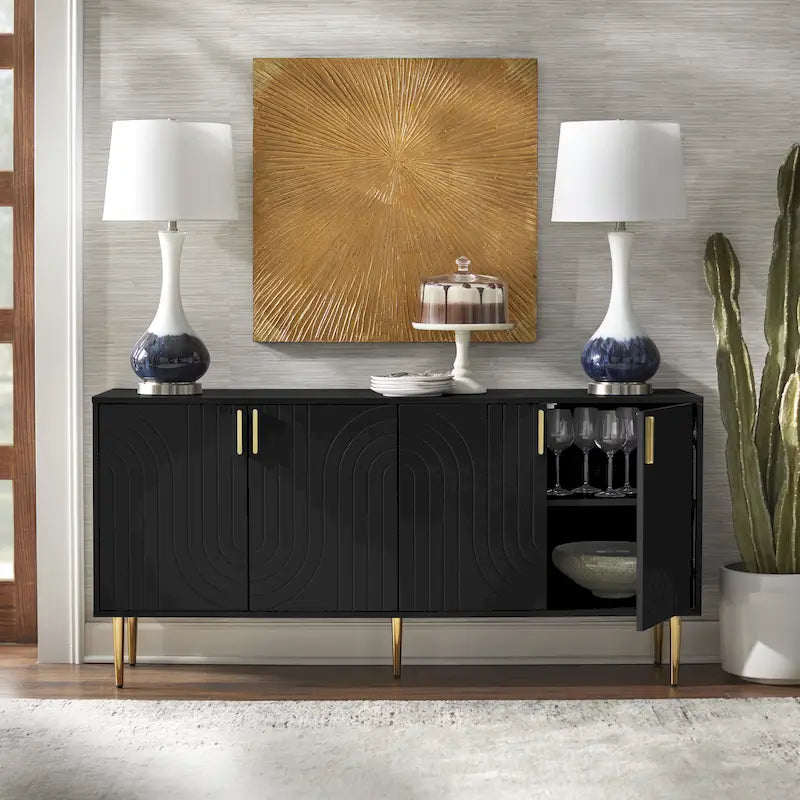Mid-Century Four Door Sideboard/Buffet