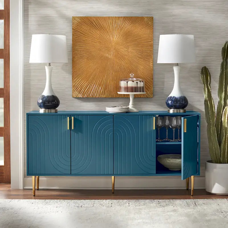 Mid-Century Four Door Sideboard/Buffet