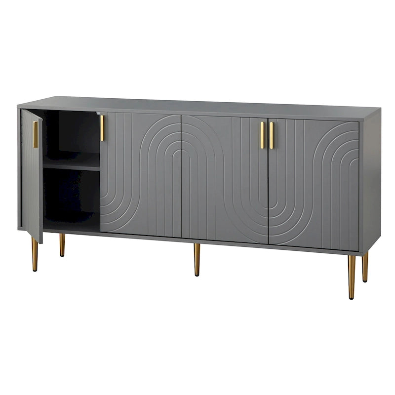 Mid-Century Four Door Sideboard/Buffet