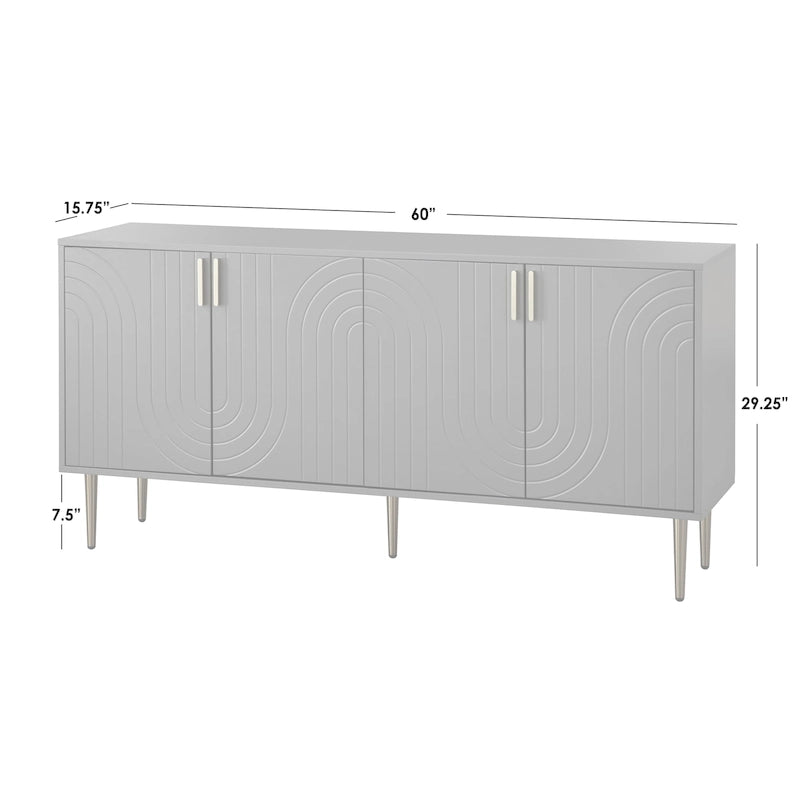 Mid-Century Four Door Sideboard/Buffet