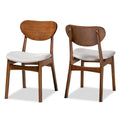 Mid-Century Modern 2-Piece Dining Chair Set