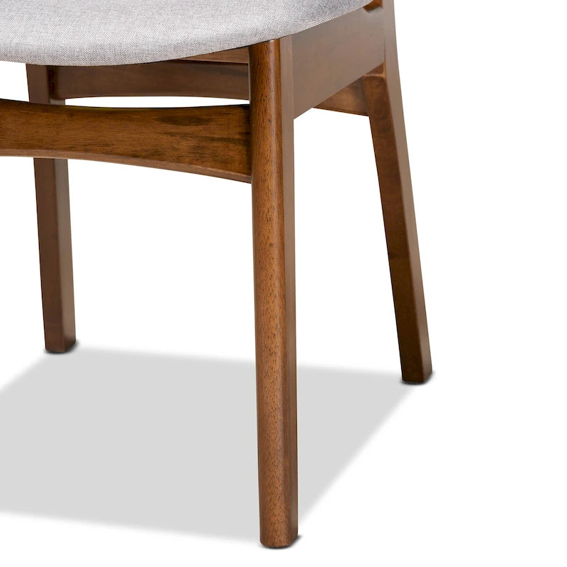 Mid-Century Modern 2-Piece Dining Chair Set