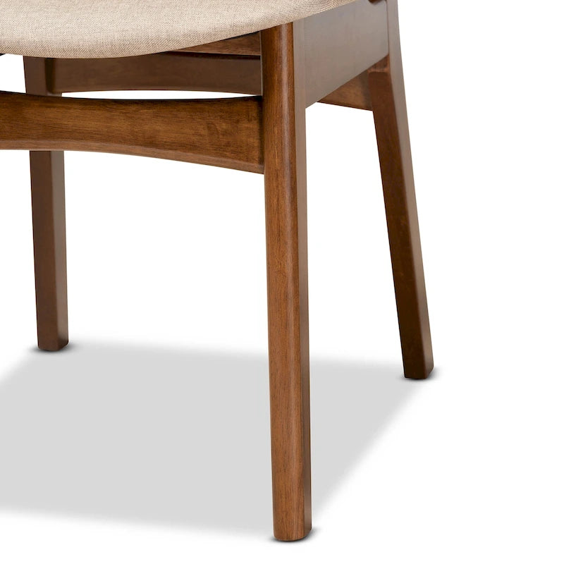 Mid-Century Modern 2-Piece Dining Chair Set
