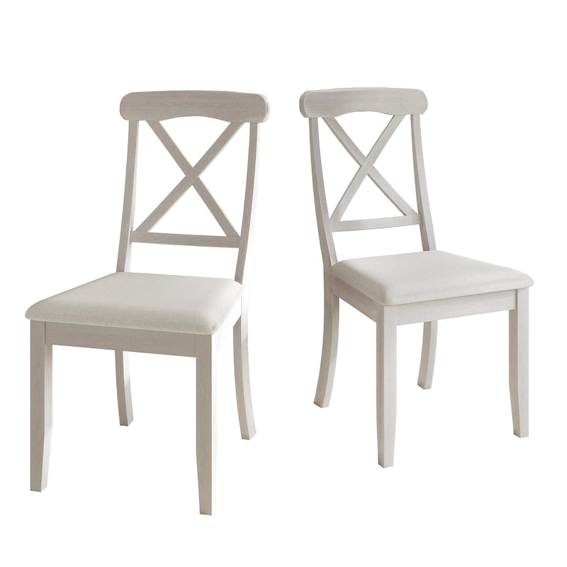 Farmhouse Style Wooden Dining Chairs (Set of 2)
