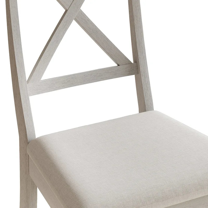 Farmhouse Style Wooden Dining Chairs (Set of 2)