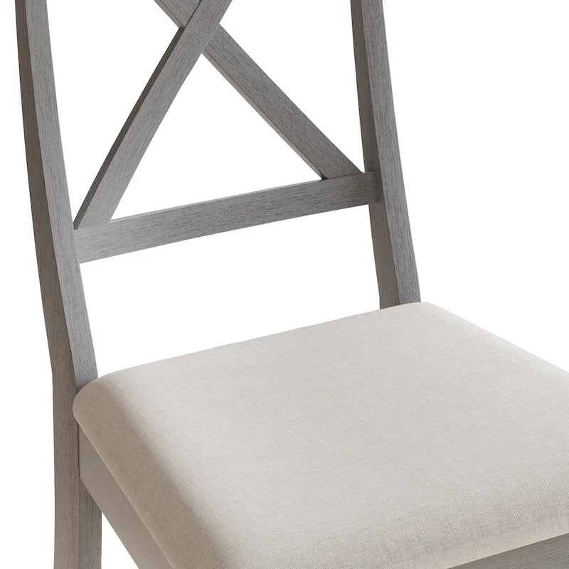 Farmhouse Style Wooden Dining Chairs (Set of 2)